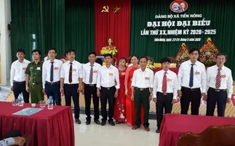 Đại hội đại biểu Đảng bộ xã Tiến Nông nhiệm kỳ 2020-2025